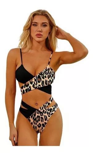 Trajes De Baño Dos Piezas Mujer Bañador Talle Alto Bikini MercadoLibre