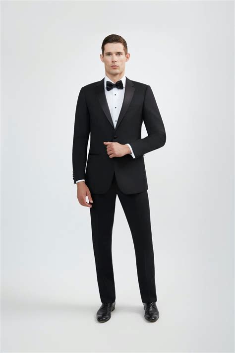 Luxurious Classic Black Tuxedo Purchase An Elegant Italian Wool