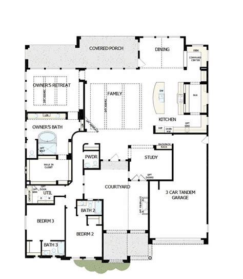 David Weekley Lilac Floor Plan - floorplans.click