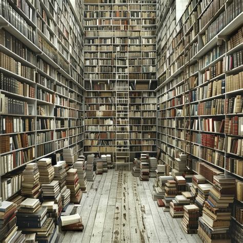 Premium Photo Stacked Books On A Ladder Bookshelf In A Cozy Bookstore