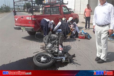 Hoy Tamaulipas Le Cierra Paso A Motociclista Y Lo Lesiona En Ciudad