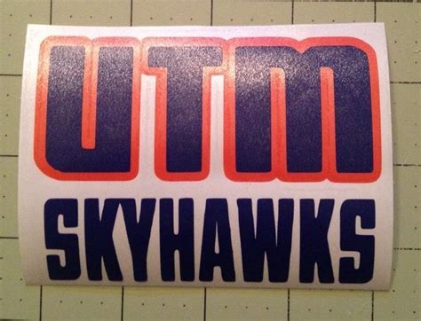 Utm Skyhawks Decal For Your Yeti Rambler Tumbler Or Colster Ebay