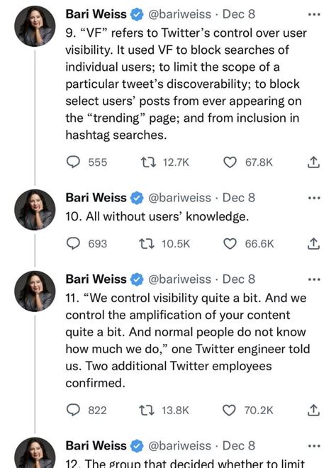 Bari Weiss Twitter Files Part Two Blacklists And Shadow Bans Tweets