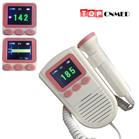 Large Color Lcd Display Fetal Doppler Portable Ultrasound Fetal Heart