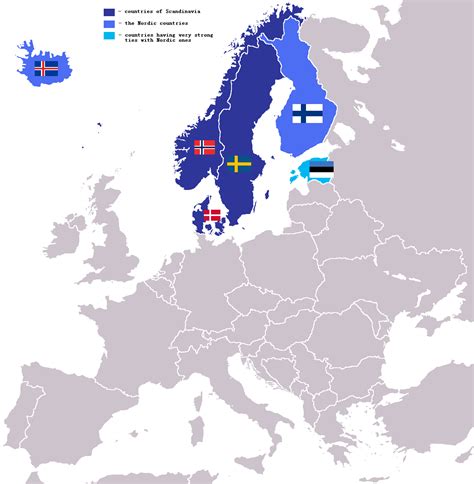 Skandynawia Dania Szwecja Norwegia Kraje Skandynawskie Vs Nordyckie