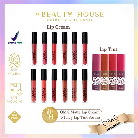 Jual Omg Oh My Glam Matte Kiss Lip Cream Juicy Kiss Lip Tint Serum