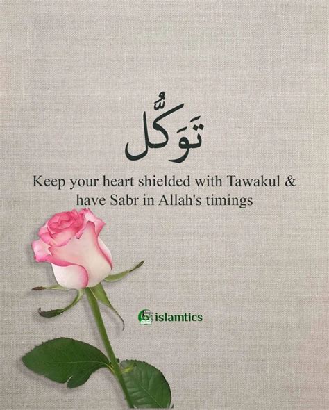 Keep Your Heart Shielded With Tawakul Have Sabr In Allah S Timings