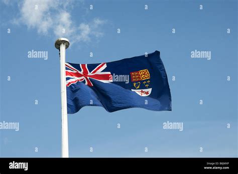 Royal Canadian Navy Blue Ensign 1957 - 1965 Stock Photo - Alamy