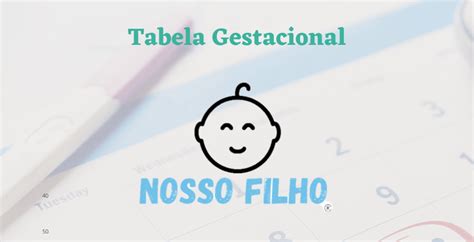 Tabela Gestacional Acompanhe Sua Gravidez Por Completo Nosso Filho