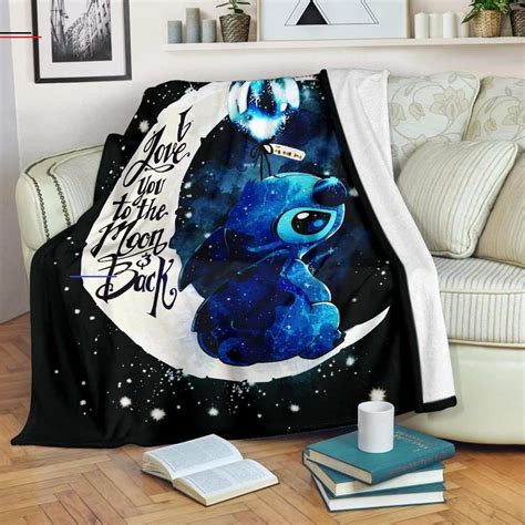 Stitch Moon Premium Blanket Stitchdisney Product Details All Of