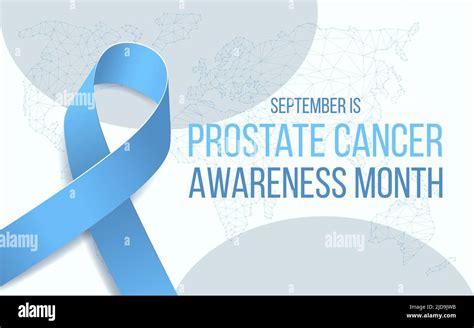 Prostate Cancer Awareness Month Concept Banner Template With Light