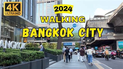 4K HDR Bangkok City Walk Ekkamai To BTS Phrom Phong Walking Tour