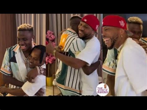 See The Hilarious Moment Charles Okocha Linkup With Victor Oshimhen