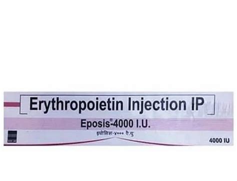 Eposis 4000 Iu Injection Prescription At Rs 400 Piece In Pune ID