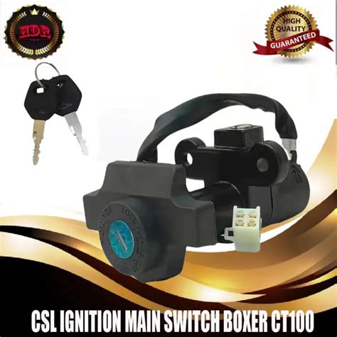 CSL Japan Quality Ignition Main Switch For Bajaj BOXER CT100 With 2