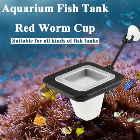 Aquarium Feeding Cup For Live Red Worms And Shrimp