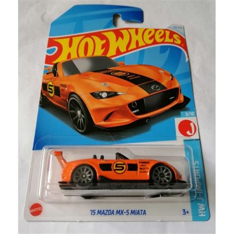 Hotwheels Mazda Mx Miata Orange Case H Shopee Malaysia