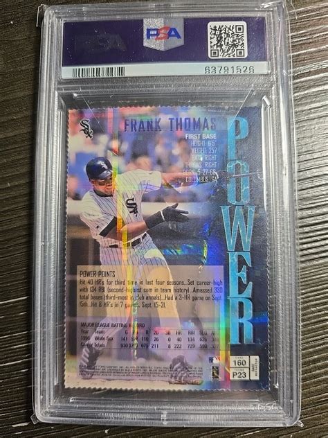 Topps Finest Rare Gold Refractor Frank Thomas Frank