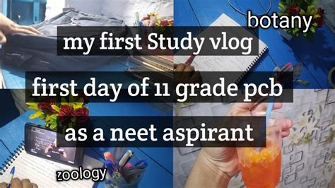 My First Study Vlog And First Day Of Grade Pcb As A Neet Aspirant