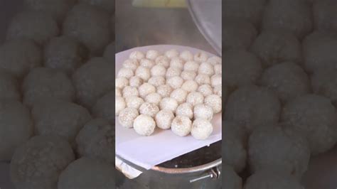 Sticky Stuffed Thai Dumpling Tapioca Balls Saku Sai Moo Thailand Street Food In Bangkok