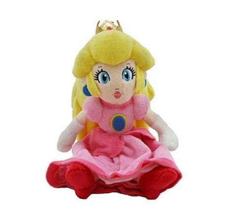 Super Mario Prinzessin Peach Plüsch Figur Stofftier Kuscheltier 19 cm