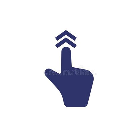 Swipe Up Icon Hand Gesture Vector Stock Vector Illustration Of Icon