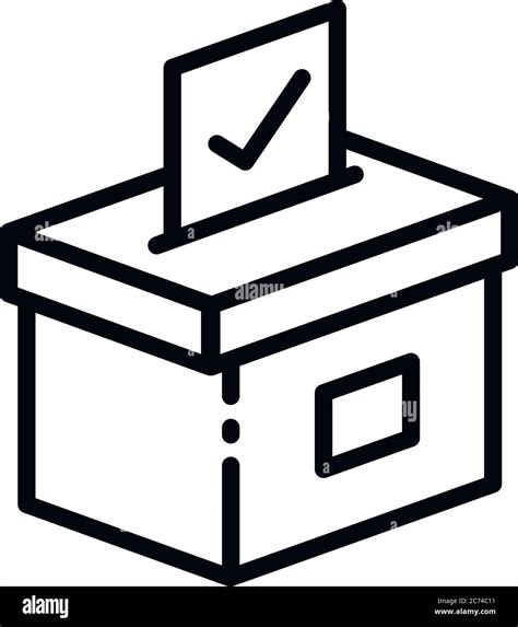 Ballot Icon Outline Ballot Vector Icon For Web Design Isolated On