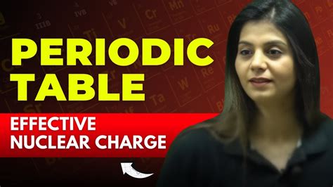 Periodic Table Class 11 Effective Nuclear Charge Inorganic