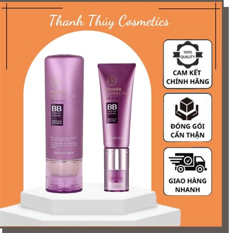 Kem nền đa năng The Face Shop BB Cream Face it Power Perfection BB tím