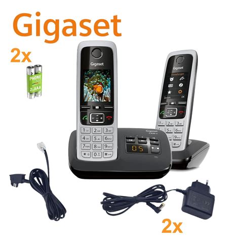 Gigaset C A Duo Anrufbeantworter Festnetz Telefon Farbdisplay Akku Ebay