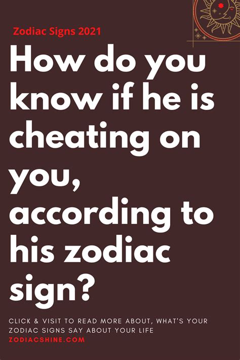 How do you know if he is cheating on you, according to his zodiac sign? – Zodiac Shine