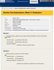 Week Evaluation Chem Pdf Une Blackboard Home H Unit