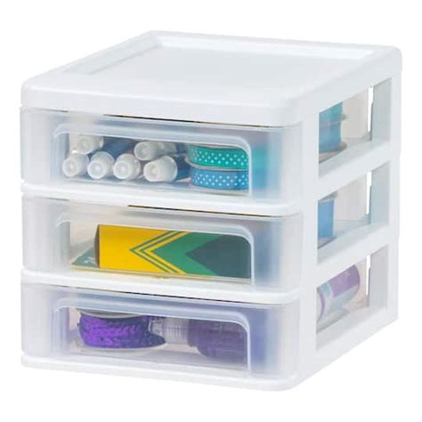 Iris 7 Clear Tabletop Storage Drawers Michaels