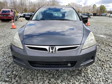 2007 Honda Accord Lx Photos Nc Mebane Repairable Salvage Car