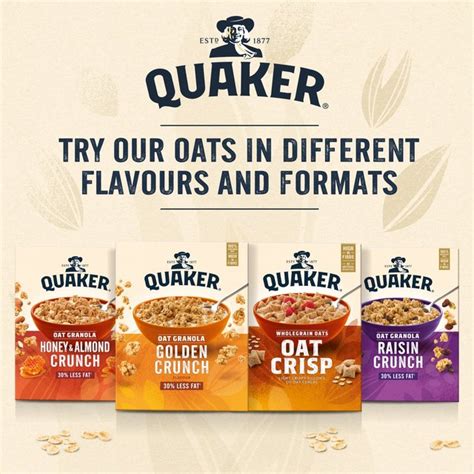 Quaker Oat Granola Golden Crunch Cereal Ocado