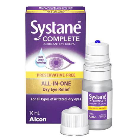 Systane Complete Lubricant and Preservative Free Eye Drops