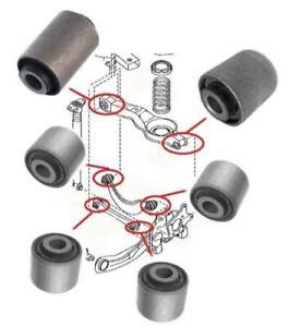 Rear Axle Suspension Trailing Control Arm Wishbone Bushes Bushings For