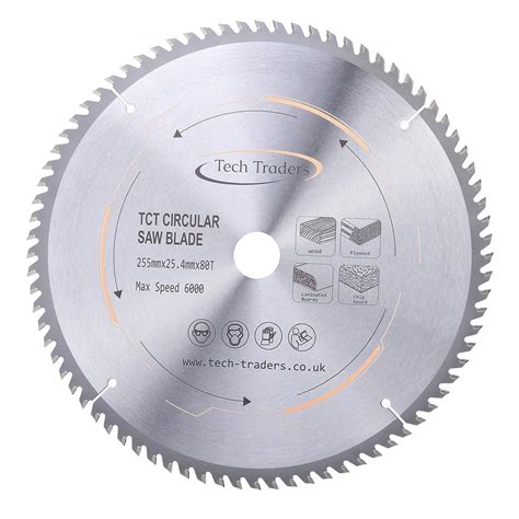 TCT Circular Wood Mitre Saw Blade 255mm X 80T X 25 4mm Bore Fits