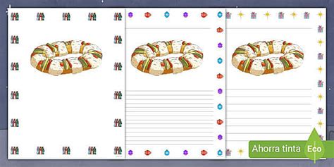 Plantilla Carta A Los Reyes Magos Rosca Twinkl