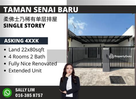 Taman Senai Baru Single Storey Fully Renovated Condition Rooms Unit