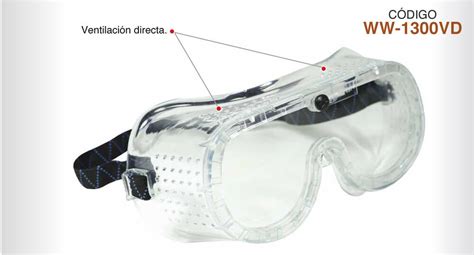 Goggle de ventilación directa Velavi