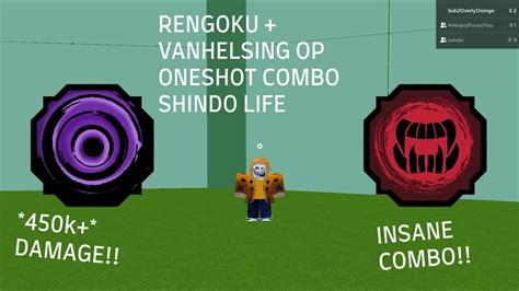 Rengoku Vanhelsing Op Oneshot Combo Shindo Life Roblox Youtube