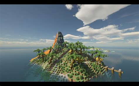 Tropical island Minecraft Map