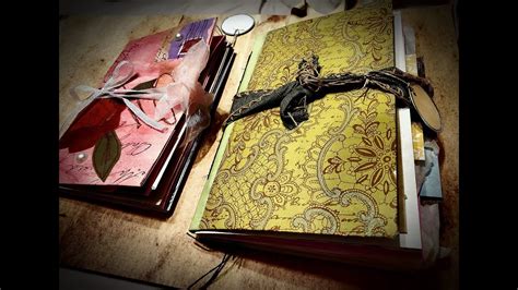 Handmade Vintage Style Junk Journal Flip Through Youtube