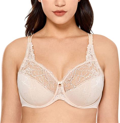 Delimira Womens Plus Size Full Coverage Underwire Unlined Minimizer