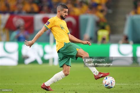 Aziz Behich Of Australia During The Qatar 2022 World Cup Match Group