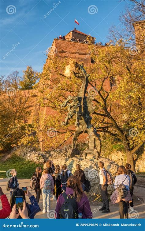 Wawel Dragon In Krakow Poland Europe Editorial Stock Image Image Of