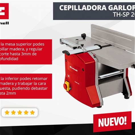 Cepilladora Con Garlopa Dual De Banco De Mesa El Ctrica Marca Einhell