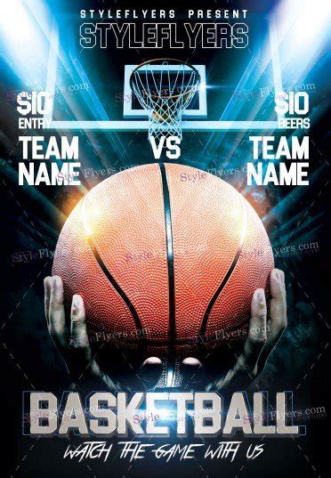 Basketball PSD Flyer Template #12485 - Styleflyers