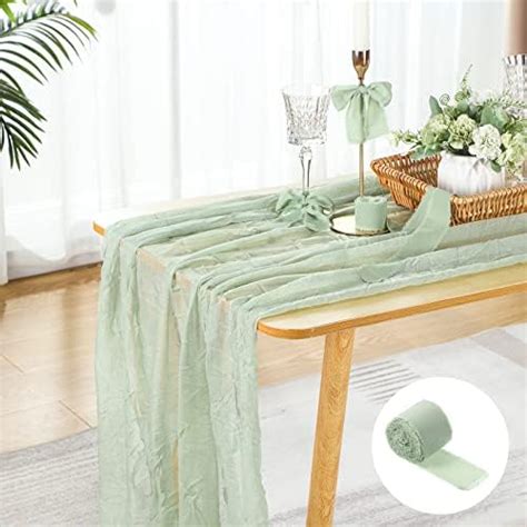 Amazon Vitalizart Cheesecloth Table Runner 10 Ft Gauze Boho Fabric